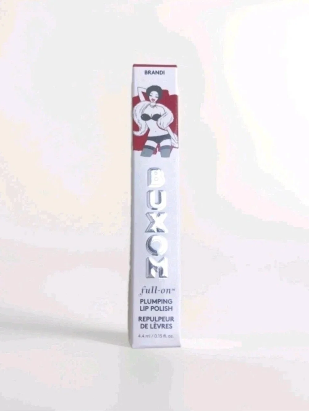 NIB Buxom Full-On Plumping Lip Polish Gloss Brandi Sheer Shimmer 0.15 Oz